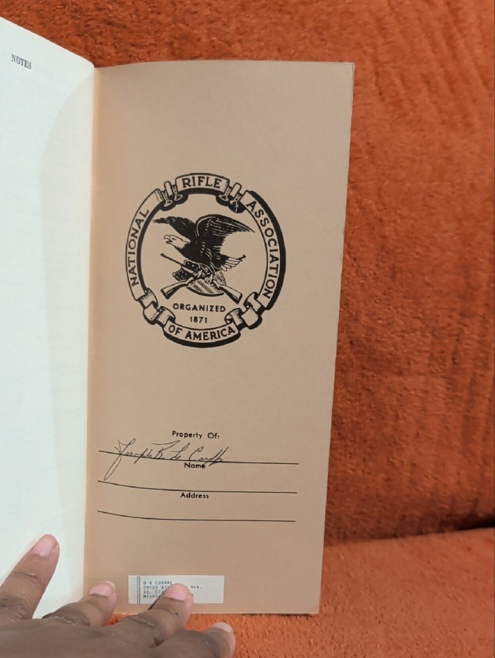 Corral Tan Cover NRA High Power Rifle Rule Booklet - Picture 8 of 8